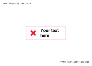 Custom plain background, red cross sign